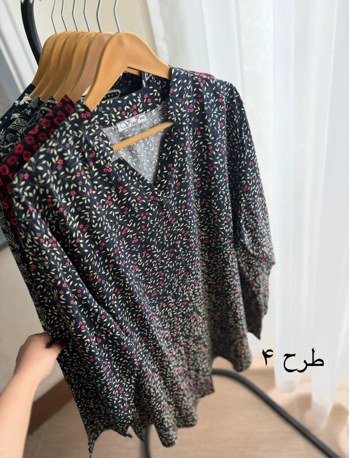 شومیز مانتویی سایزبزرگ