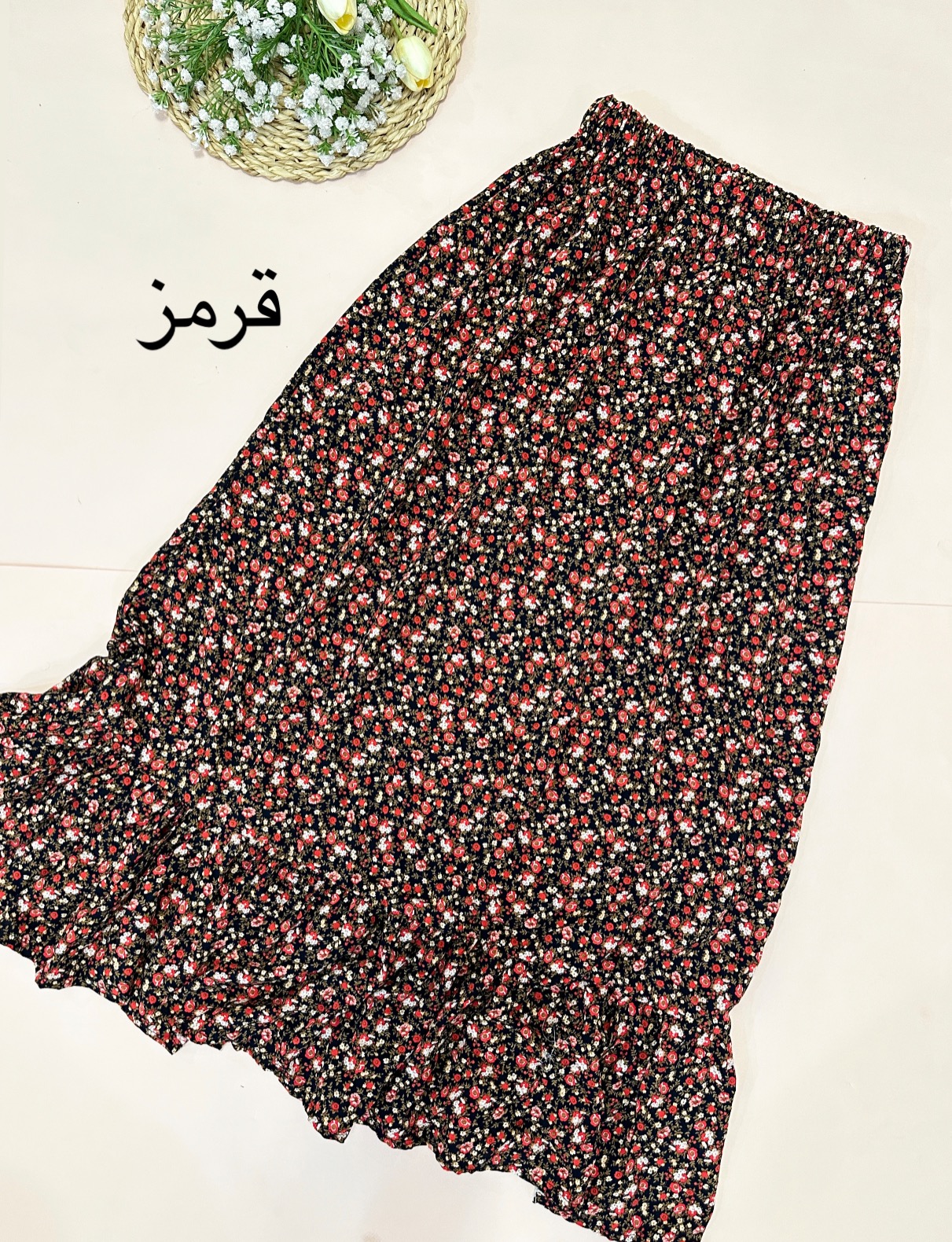 دامن نخی چیندار